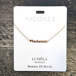 🌸 MACKENZIE Script Name Chain Necklace 🌸
